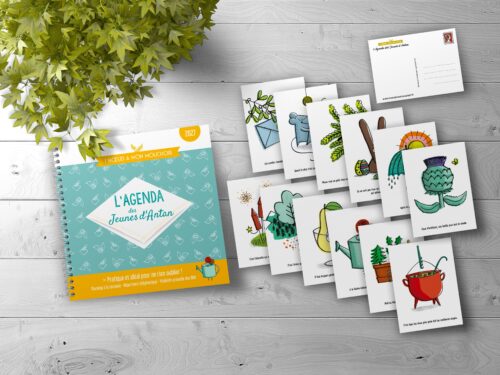 Kit cadeau 2027 : agenda + 12 cartes postales